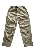 Fred Perry beige wide-leg trousers 100% nylon with logo detail.
