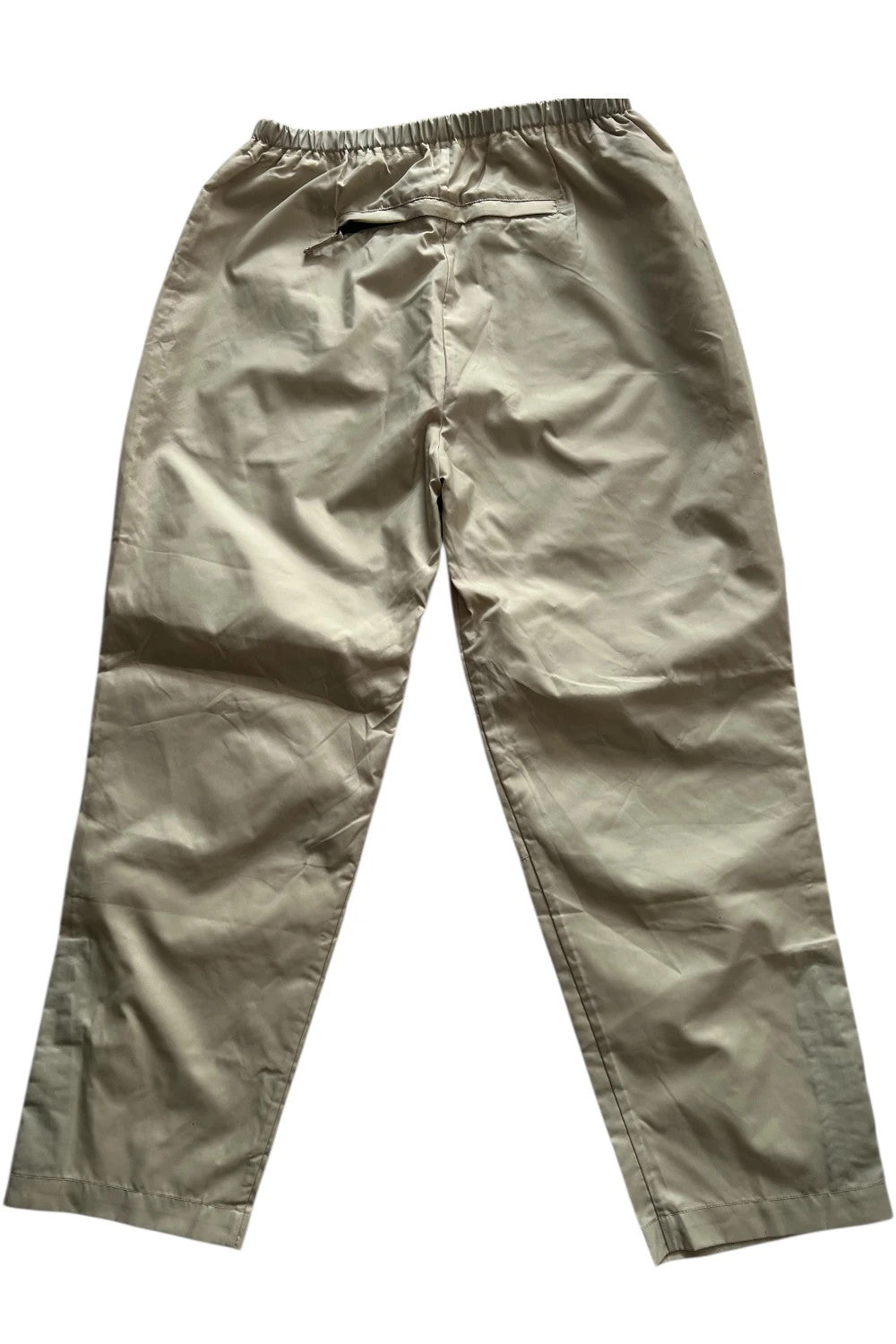 Fred Perry beige wide-leg trousers 100% nylon with logo detail.
