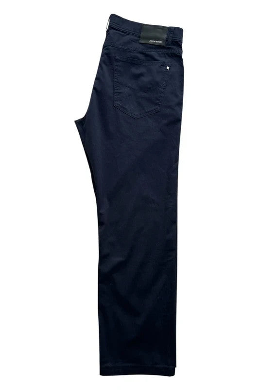 Pierre Cardin navy chino trousers classic style with elegant cut, vintage minimal look.