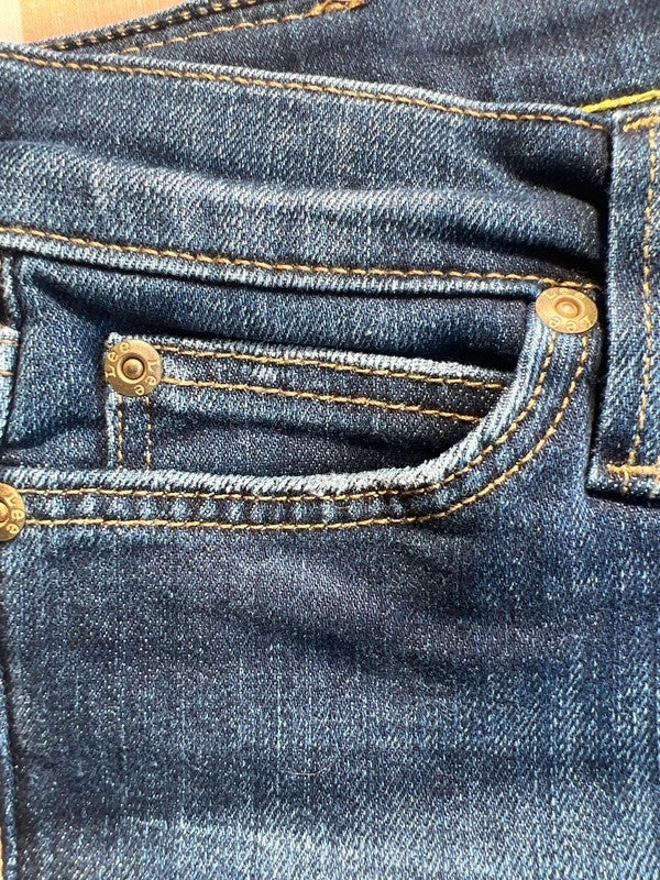 Lee straight jeans navy blue Y2K vintage stretch denim with casual slim fit.