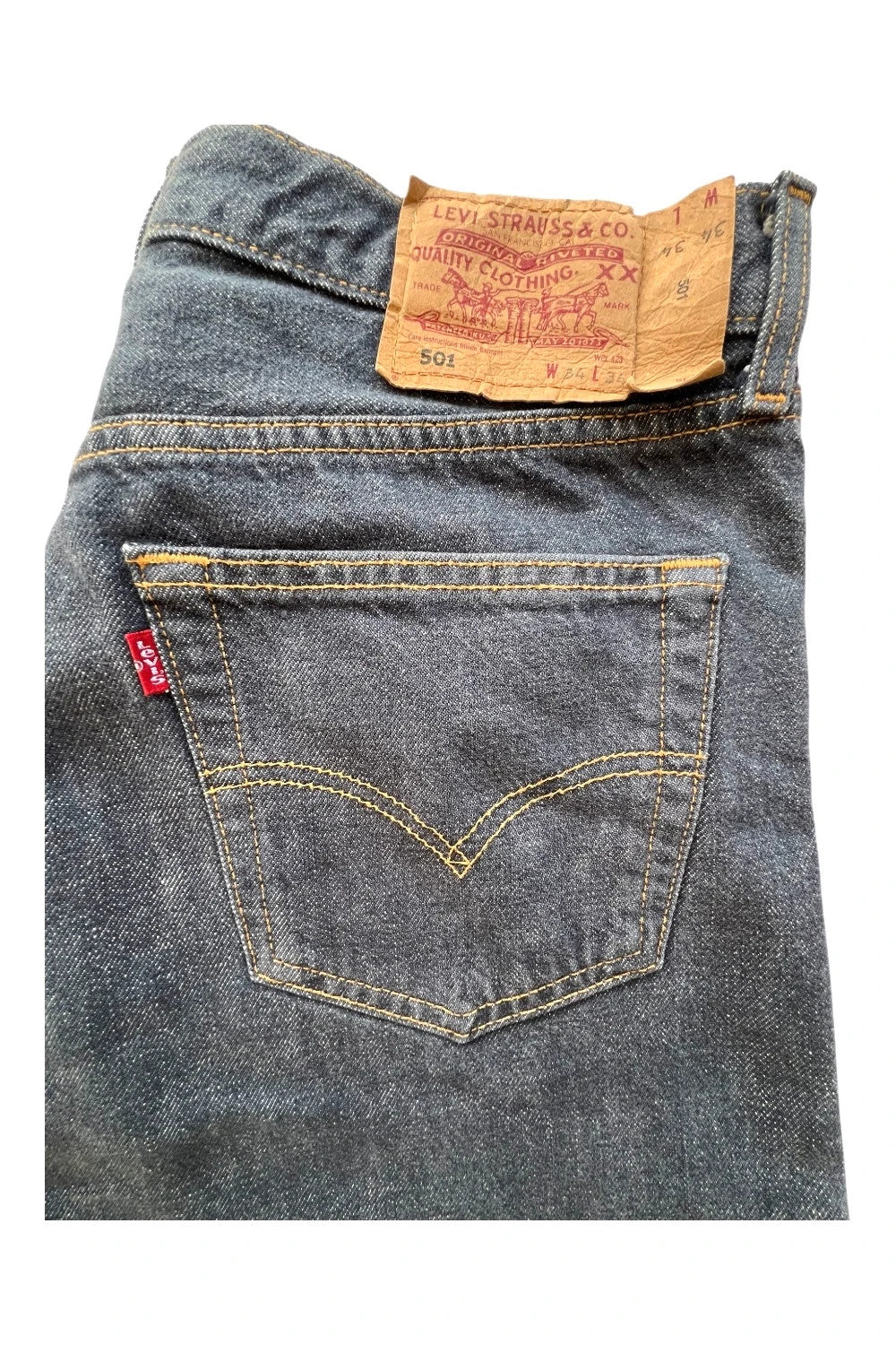 Levi Strauss & Co grey straight jeans faded washed denim vintage Y2K unisex classic fit