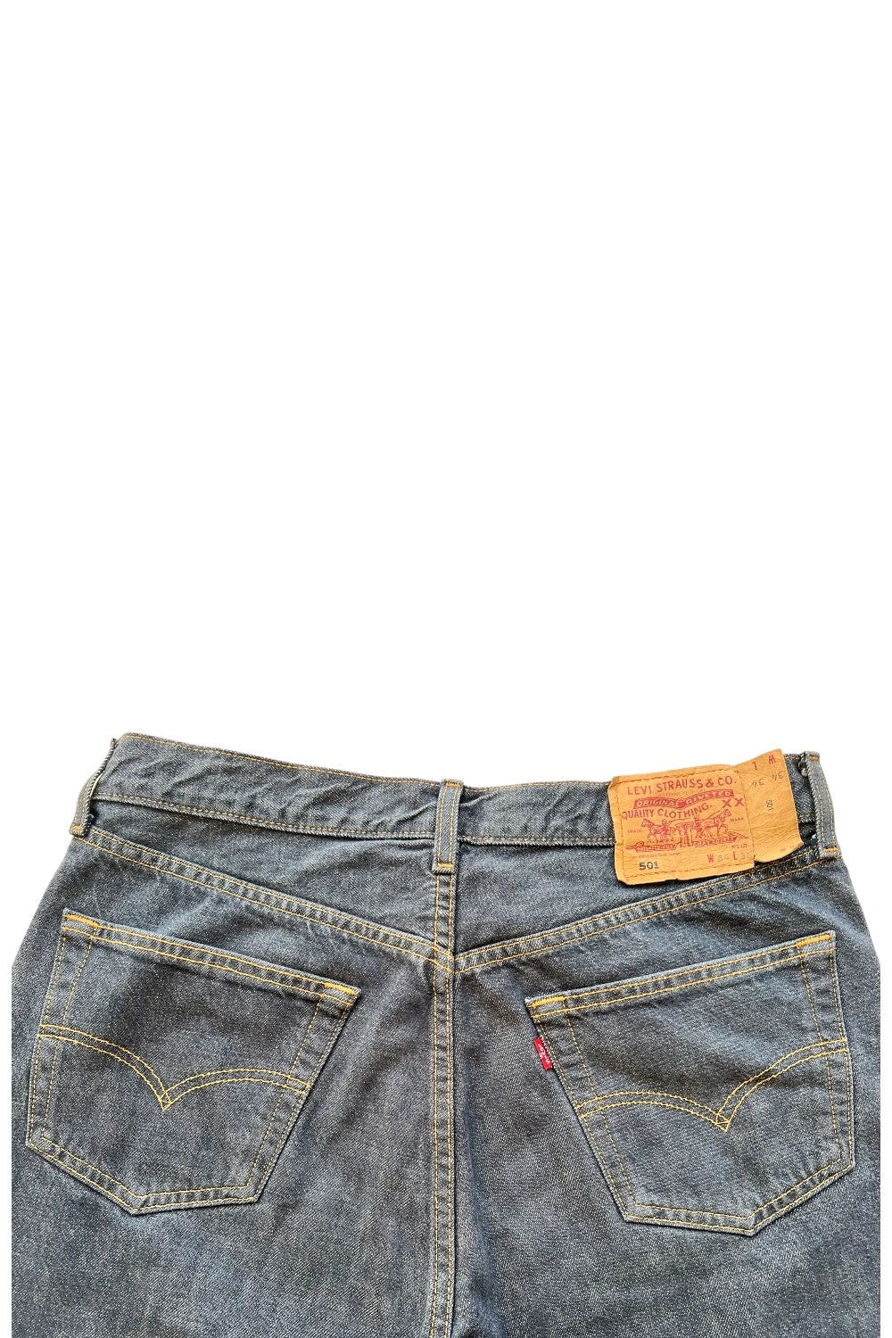 Levi Strauss & Co grey straight jeans faded washed denim vintage Y2K unisex classic fit
