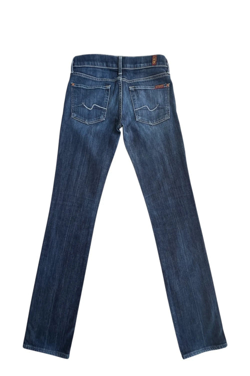 7 For All Mankind navy straight leg jeans low rise Y2K vintage style
