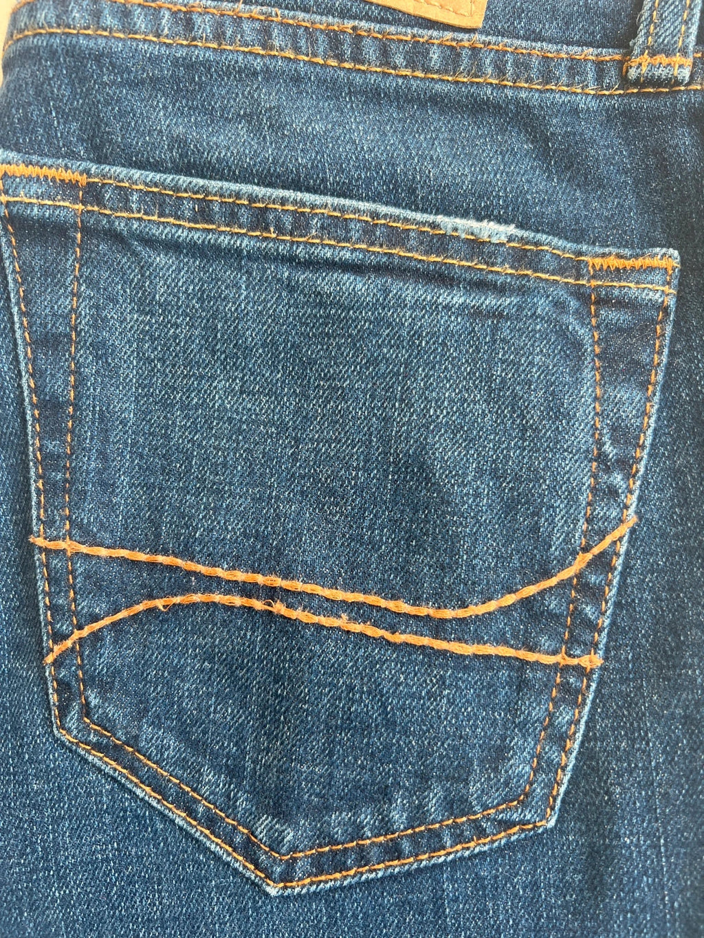 Hollister navy straight jeans slim fit casual style with modern cut.