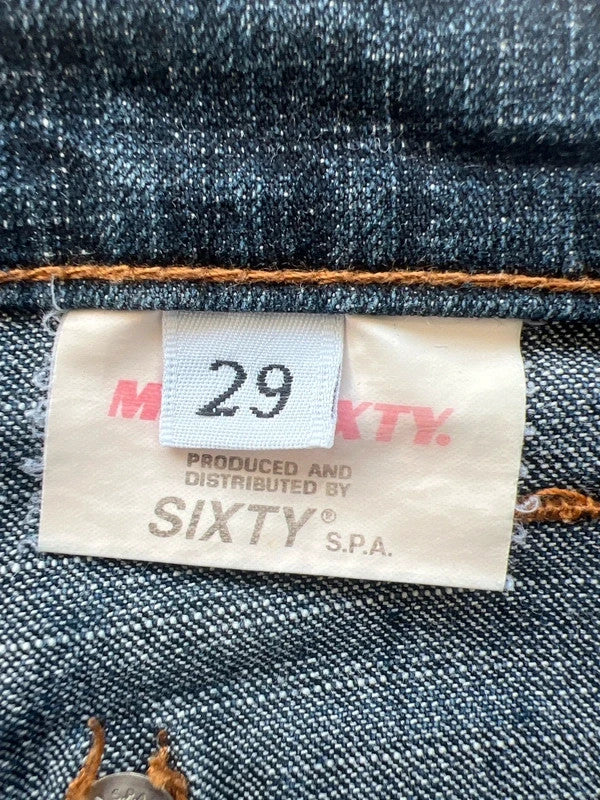 Miss Sixty navy bootcut jeans with medium rise and slight flare, made of cotton elastane.