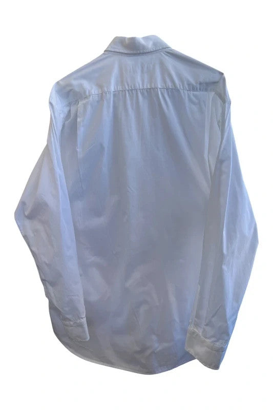 Valentino white men's shirt classic design cotton made in Italy with elegant finish.