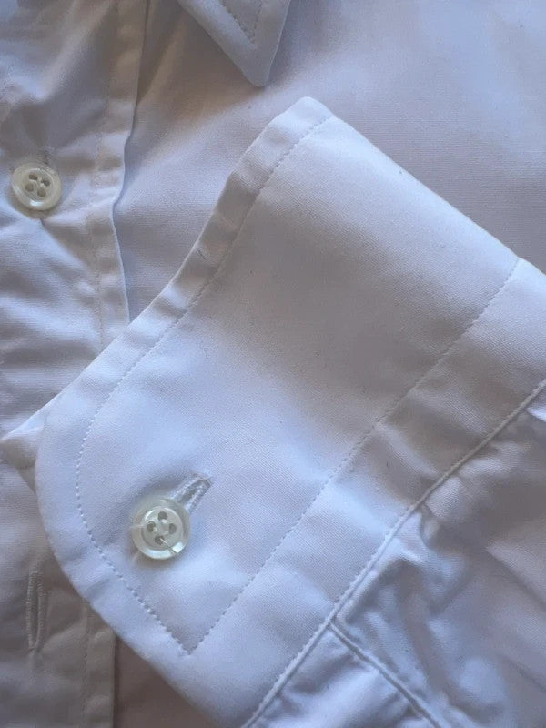 Valentino white men's shirt classic design cotton made in Italy with elegant finish.