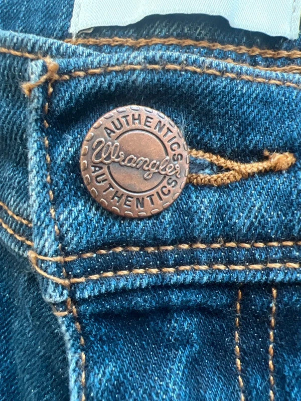 Wrangler navy straight jeans Texas Slim classic cowboy style durable denim