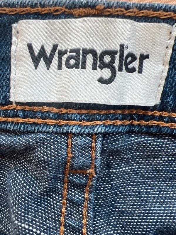 Wrangler navy straight jeans Texas Slim classic cowboy style durable denim
