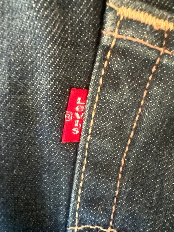 Levi's navy straight jeans 514, classic design, 100% cotton, no visible damage.