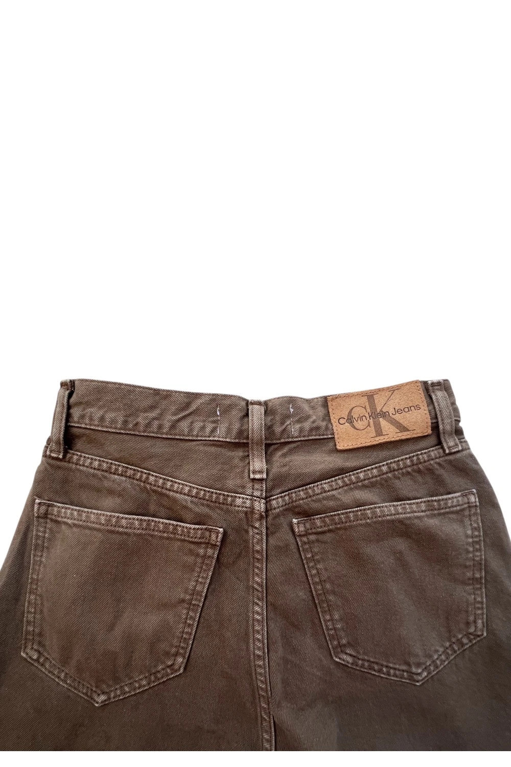 Calvin Klein brown straight jeans high rise denim with vintage style and no tags.