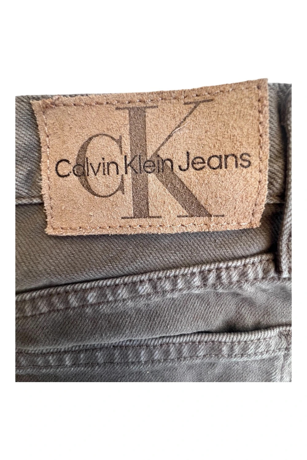 Calvin Klein brown straight jeans high rise denim with vintage style and no tags.