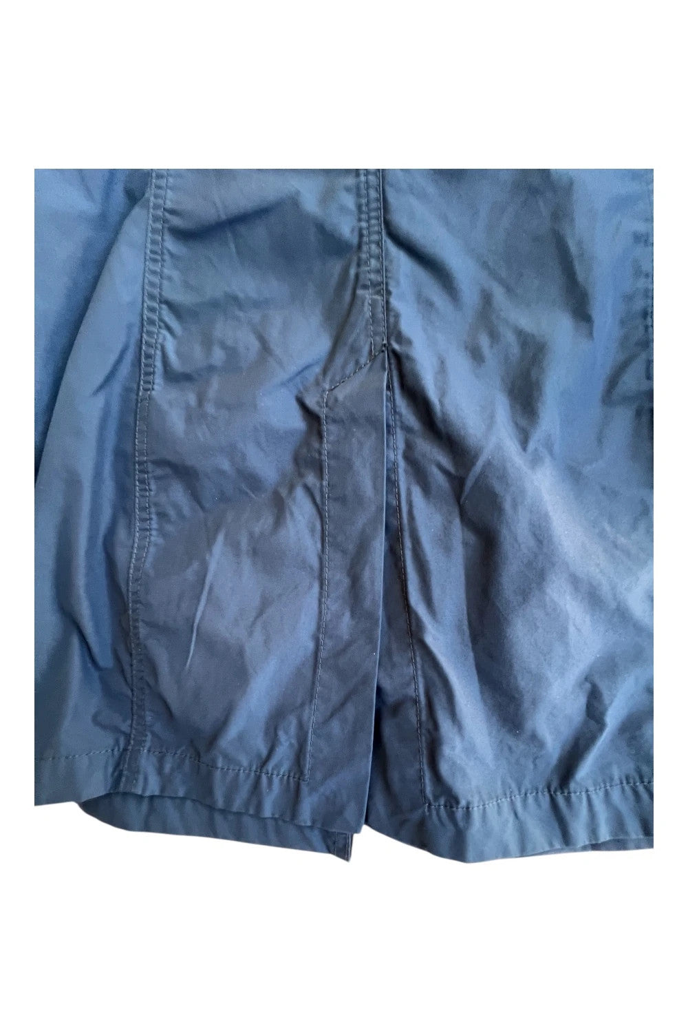 Tommy Hilfiger navy trench coat with premium zippers, buttons, and classic Old Money style.