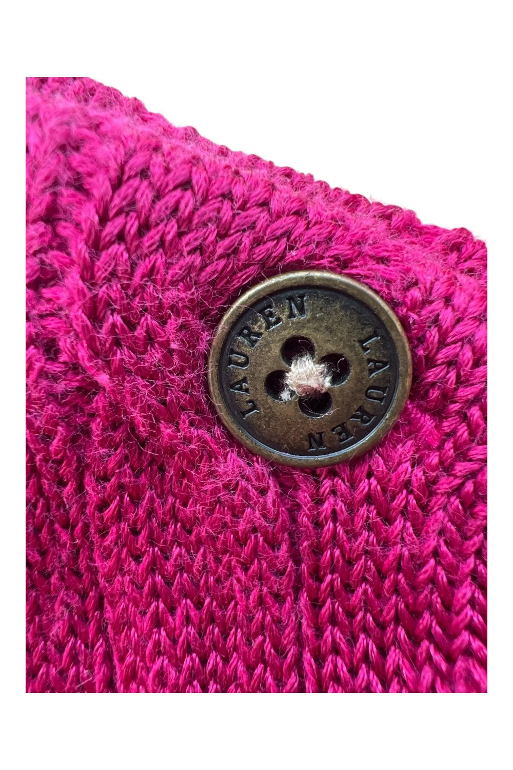 Ralph Lauren purple cable knit sweater, casual style, old money aesthetic, cotton blend.