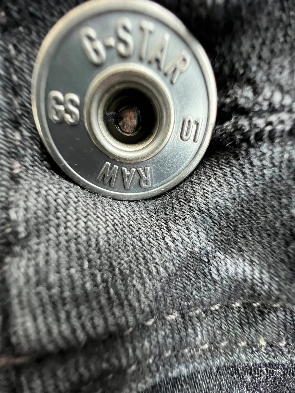 G-Star black and grey super skinny jeans with elastic denim material and casual urban style.
