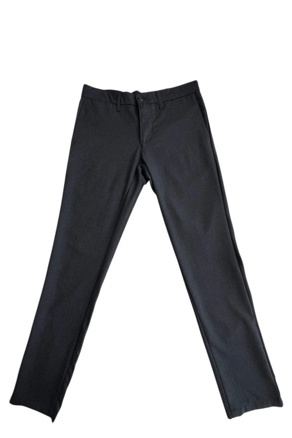 Carhartt grey chino trousers straight cut, durable fabric with subtle elastic stretch.