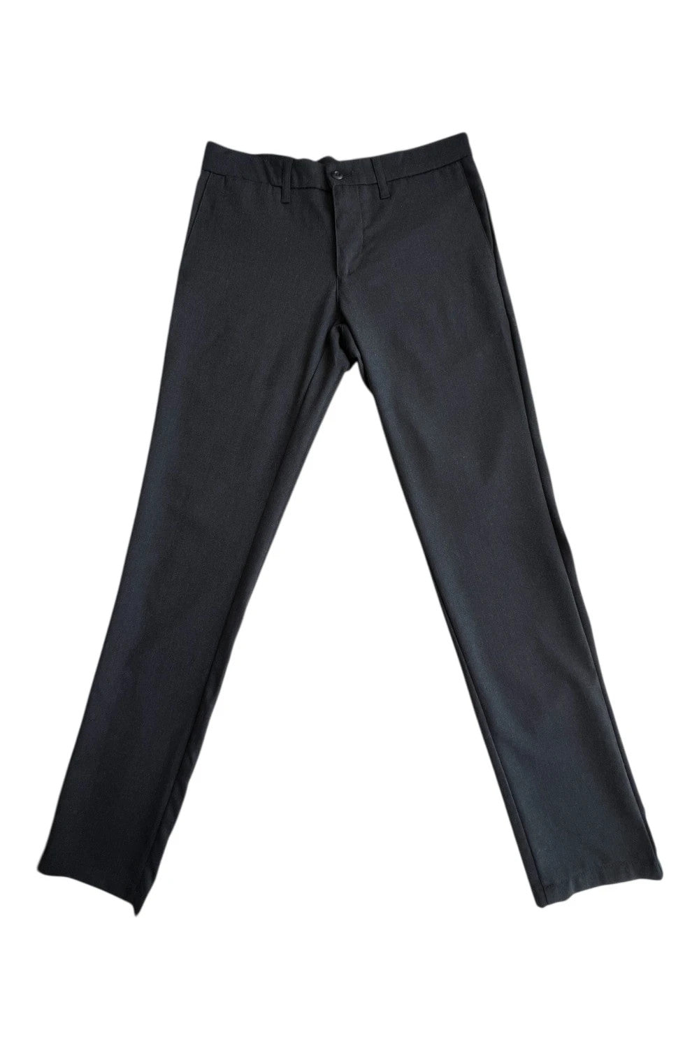 Carhartt grey chino trousers straight cut, durable fabric with subtle elastic stretch.