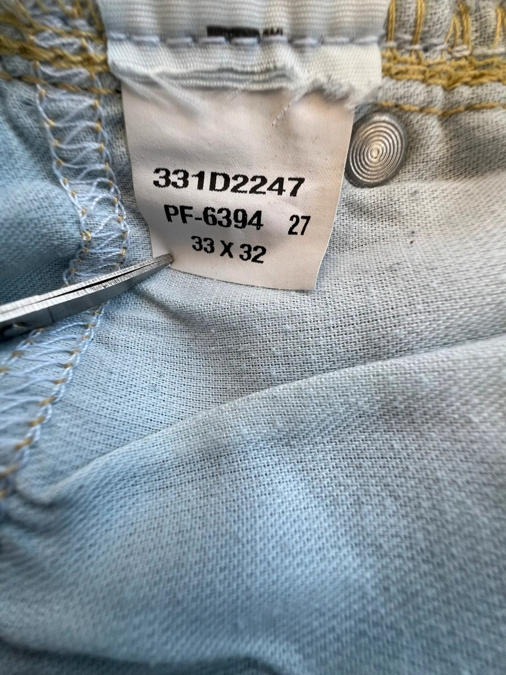 Hollister blue slim straight jeans with casual style and light denim wash.