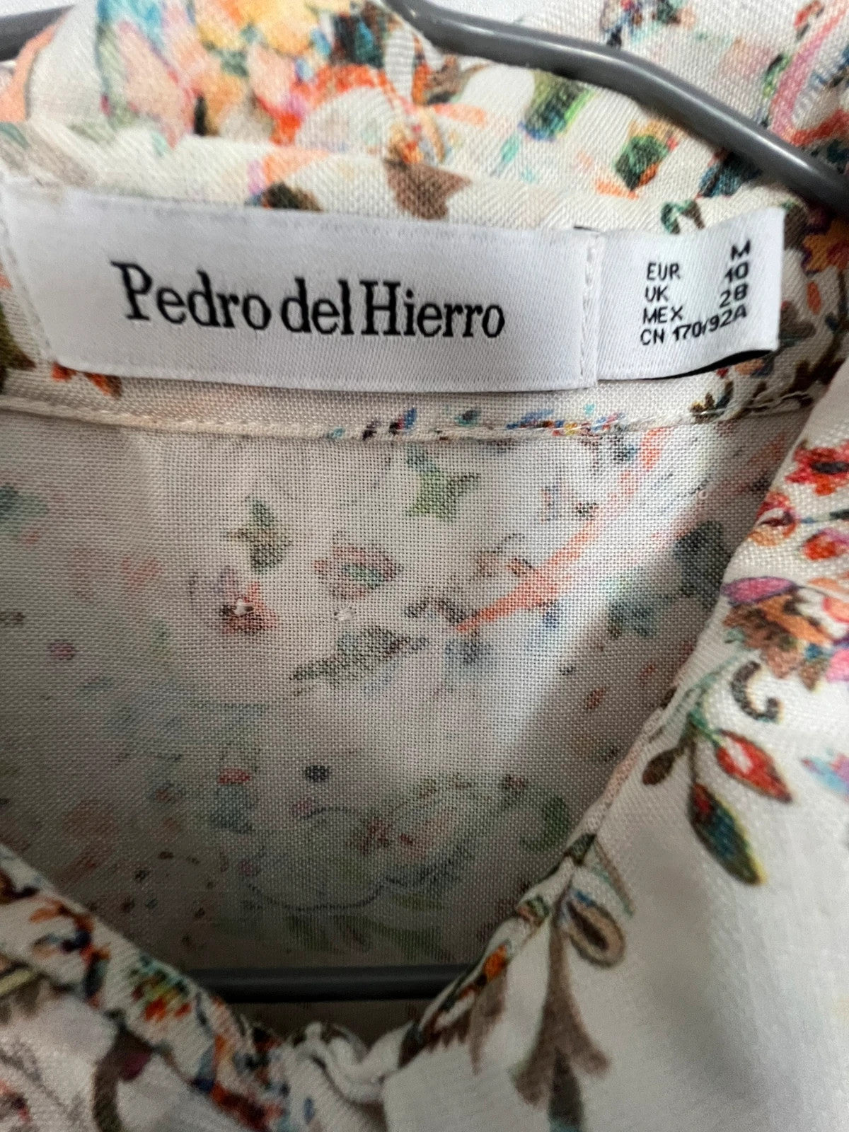 Pedro Del Hierro multi suit paisley print short sleeve blouse and capri pants