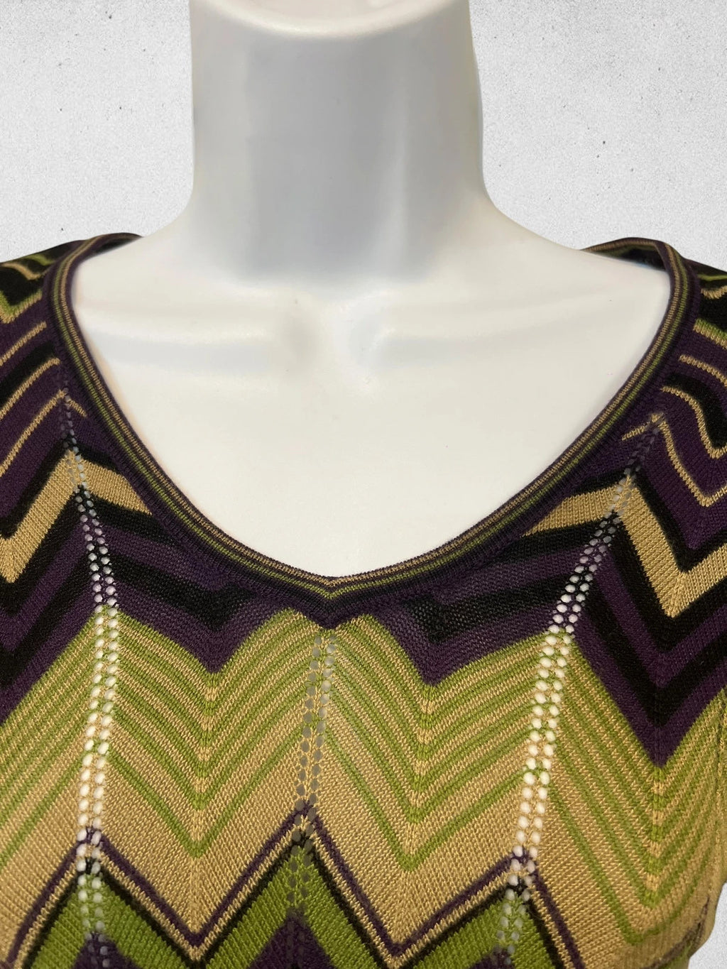 Betty Barclay multicolor sweatshirt geometric zigzag pattern soft viscose fabric