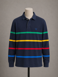 GANT Multicolor Striped Rugby Polo Shirt Navy XL