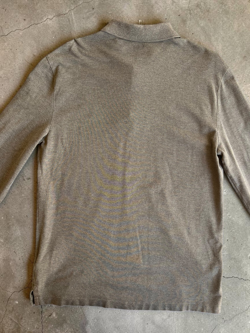 Polo Ralph Lauren Polo Manga Larga Verde Caqui Slim Fit Talla L
