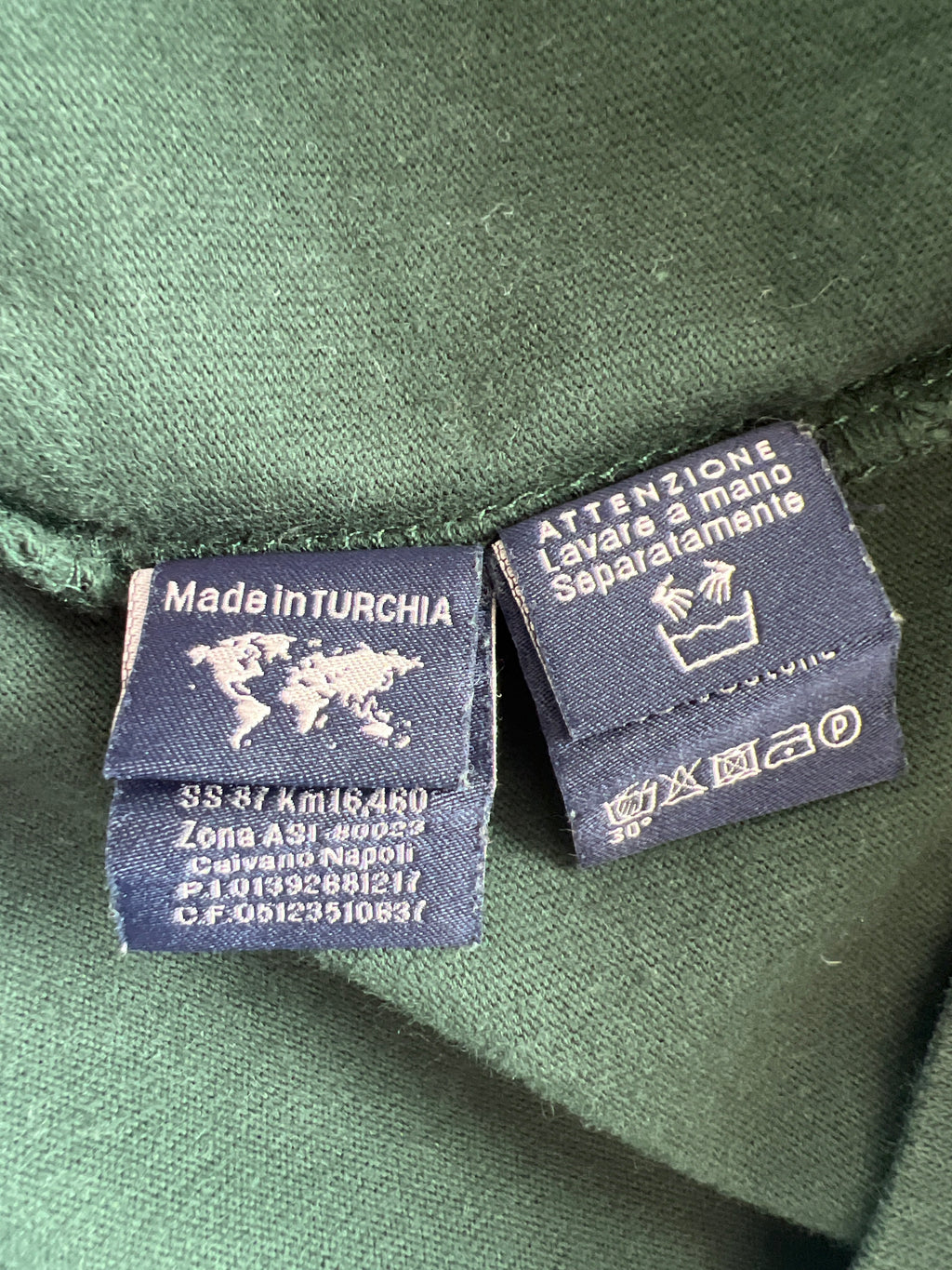 Harmont & Blaine Long Sleeve Polo Shirt Green Narrow Fit L