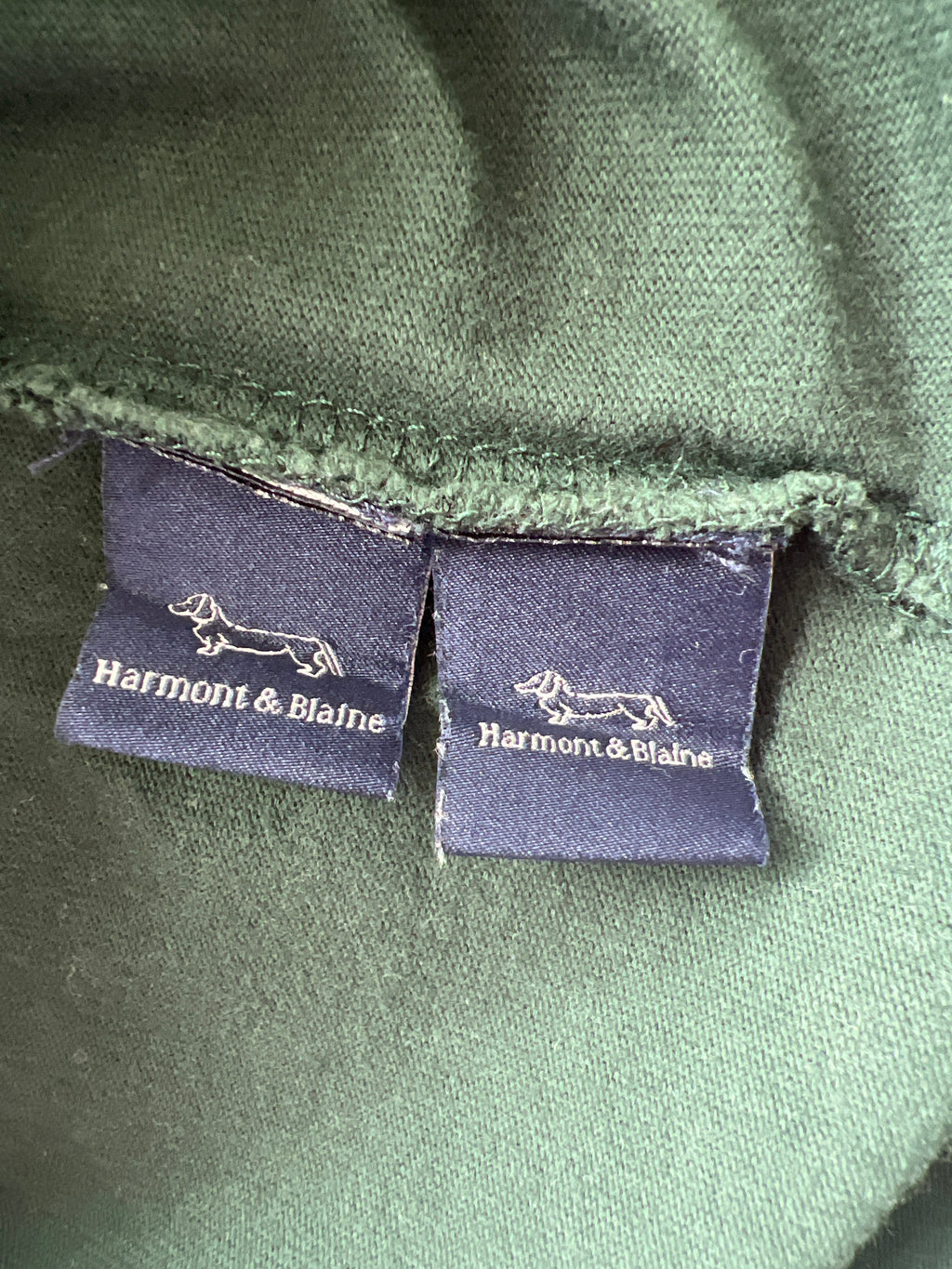 Harmont & Blaine Long Sleeve Polo Shirt Green Narrow Fit L