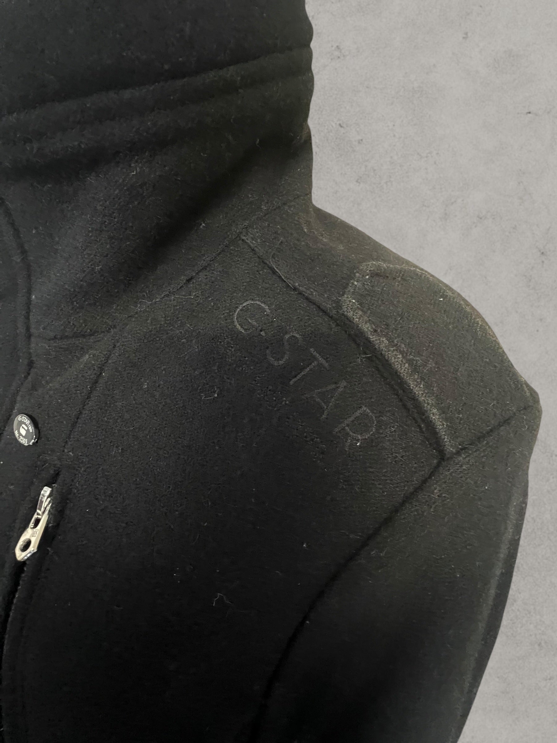 G-Star RAW Hooded Wool Jacket Mujer M Negra | Veste en laine femme noire M