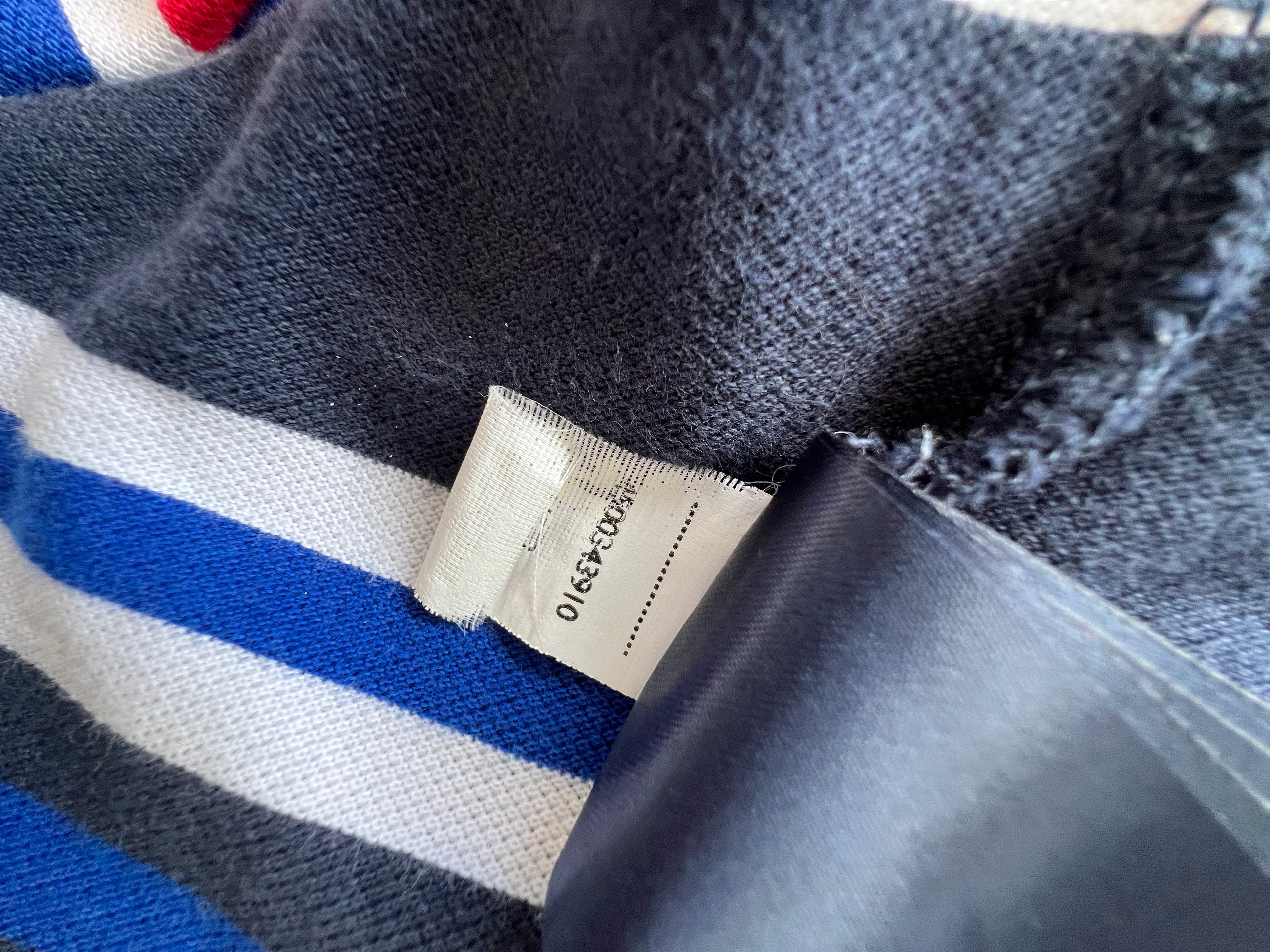 Tommy Jeans Striped Polo Shirt Navy Red White Men’s Size M | Cotton Preppy
