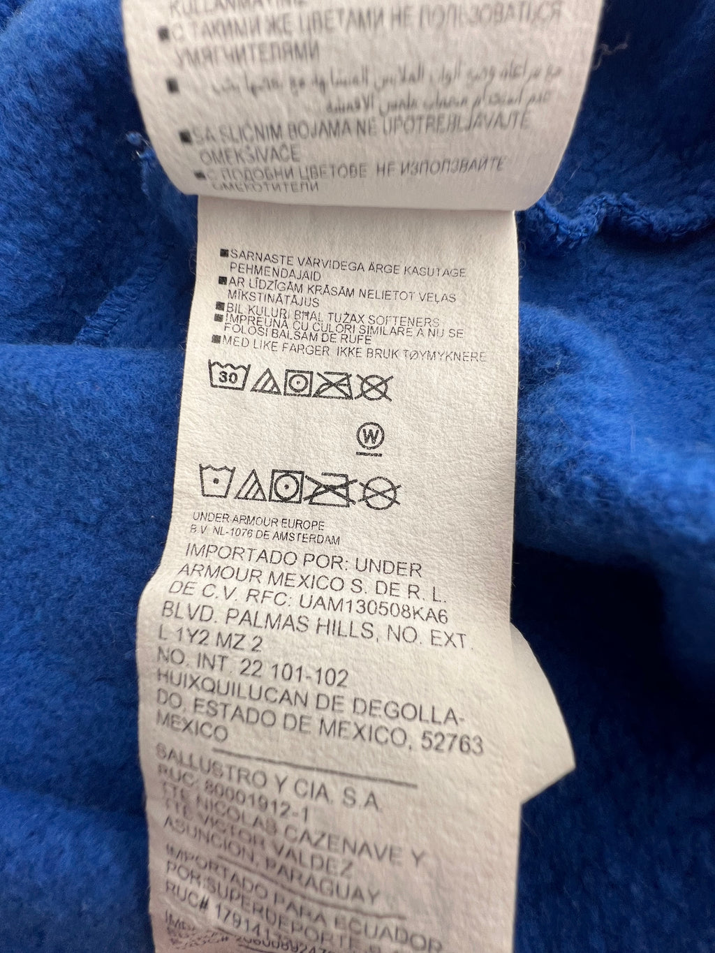 Under Armour Blue Fleece Crewneck Sweatshirt – Men’s Size S