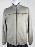 Original Penguin Grey Zip Sweatshirt Jacket Men’s Size M Cotton Blend