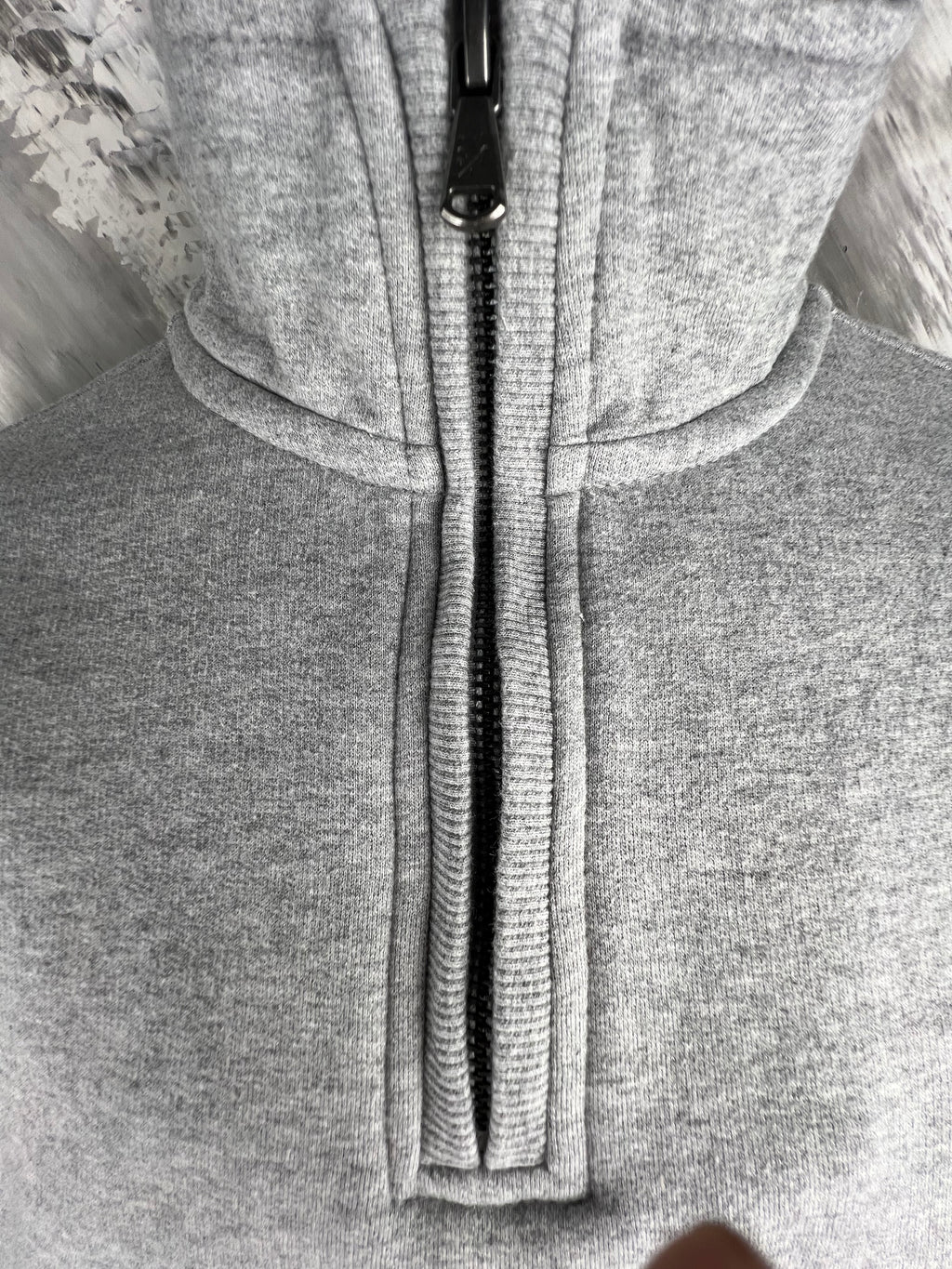 Crew Clothing Company Grey Quarter Zip Sweatshirt Embroidered Logo Size M