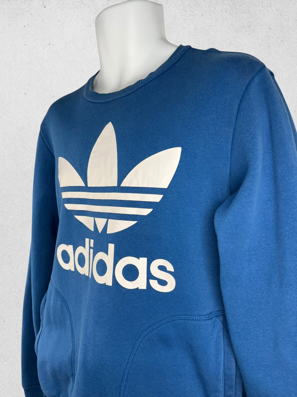 Adidas Originals Women’s Blue Trefoil Sweatshirt – Size M