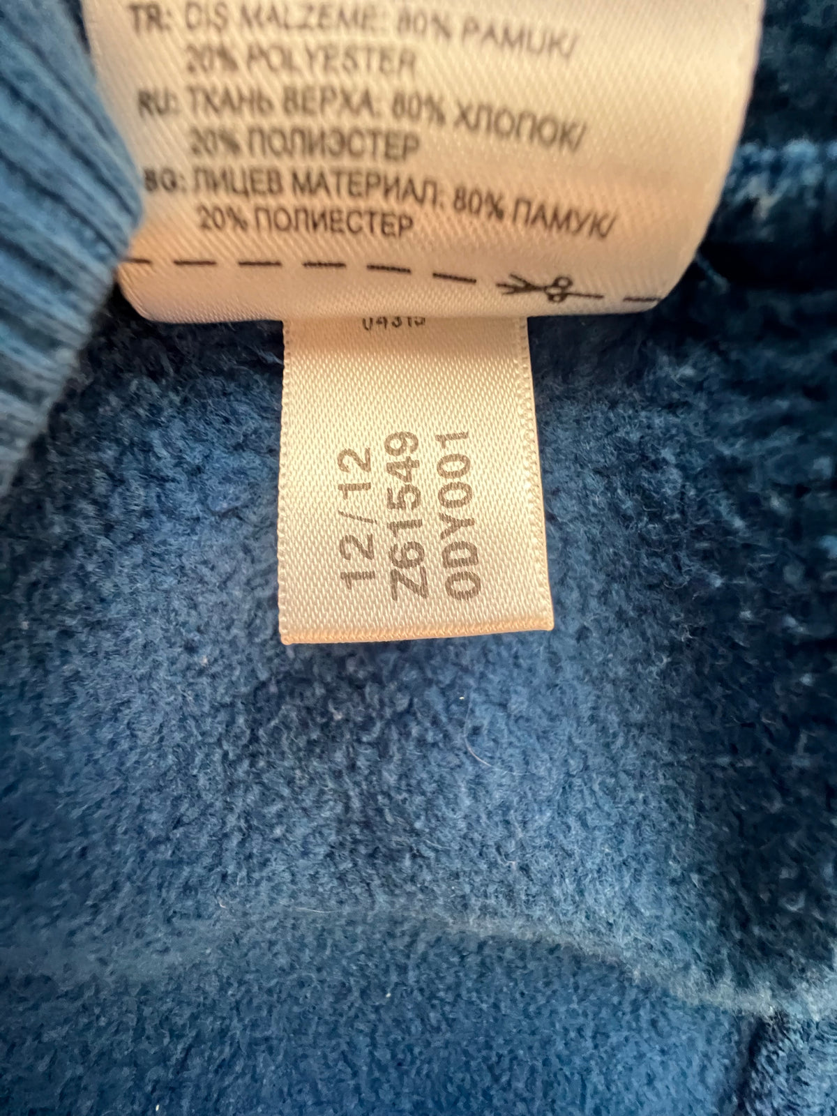 Adidas Originals Women’s Blue Trefoil Sweatshirt – Size M