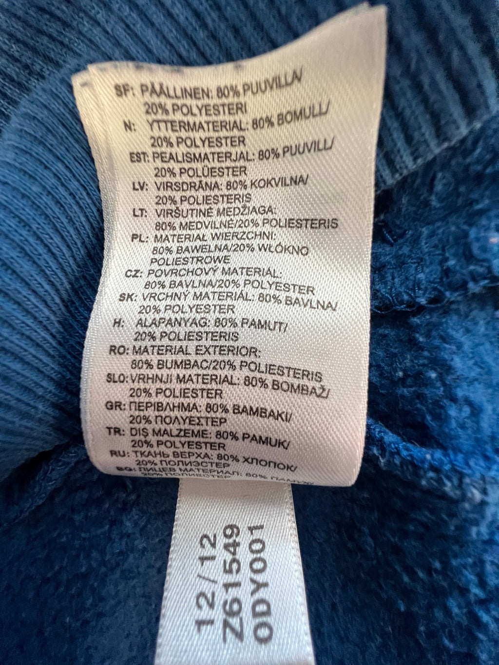 Adidas Originals Women’s Blue Trefoil Sweatshirt – Size M