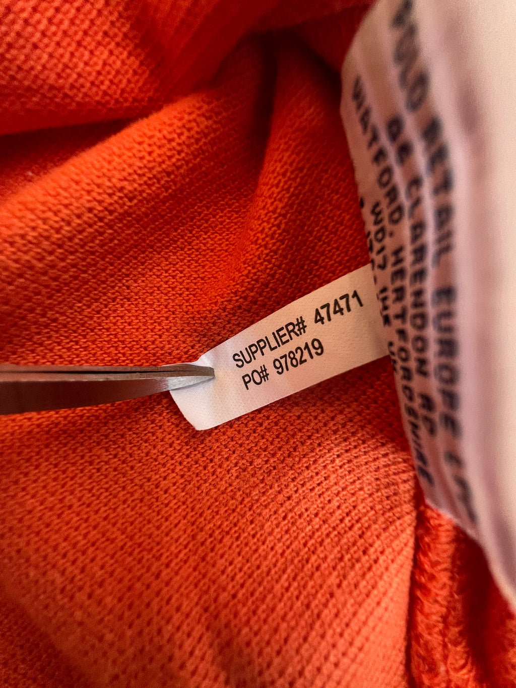 Polo Ralph Lauren Big Pony Long Sleeve Rugby Polo Shirt Orange XXL