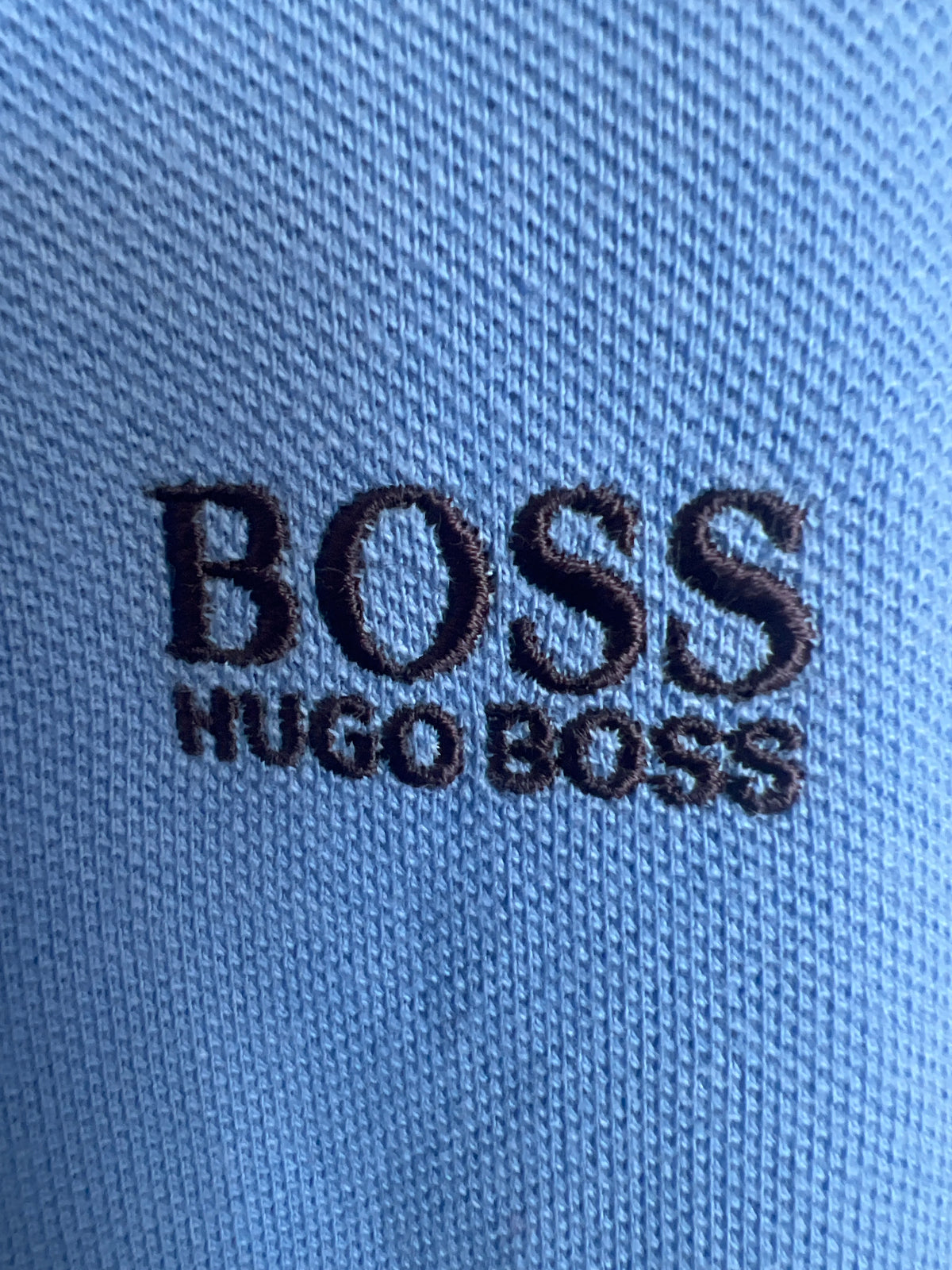 Hugo Boss BOSS Polo de Manga Larga Azul Claro Hombre Talla S