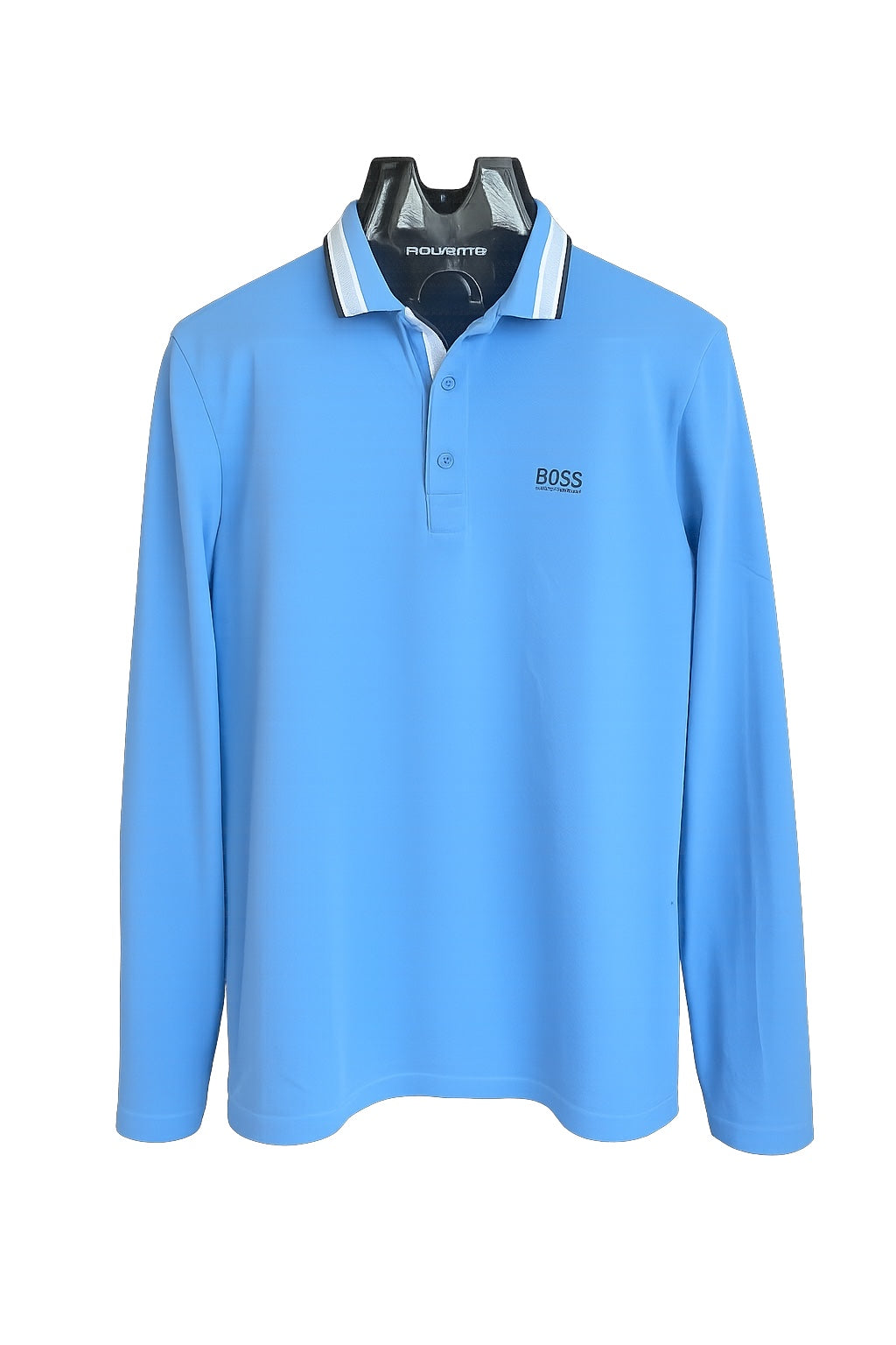 Hugo Boss BOSS Polo de Manga Larga Azul Claro Hombre Talla S